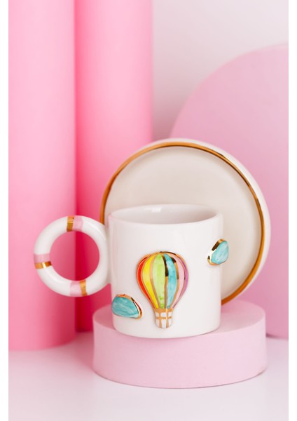 Ballon El Yapımı Seramik 100 ml Fincan