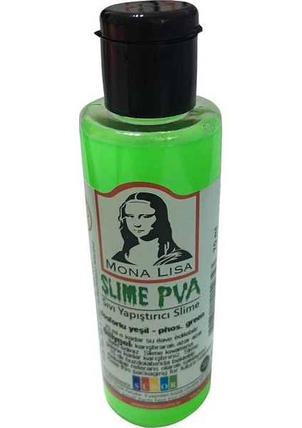 Mona Lisa Slime Tutkalı 70 ml Fosforlu Yeşil 5 Adet