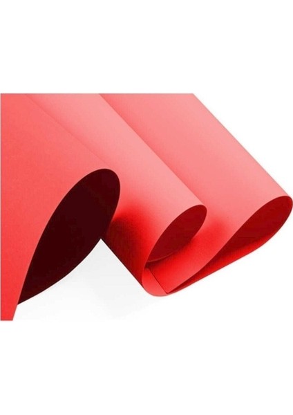 Fon Kartonu 50X70 Kırmızı 160 gr Rulo Şeklinde - 5 Adet
