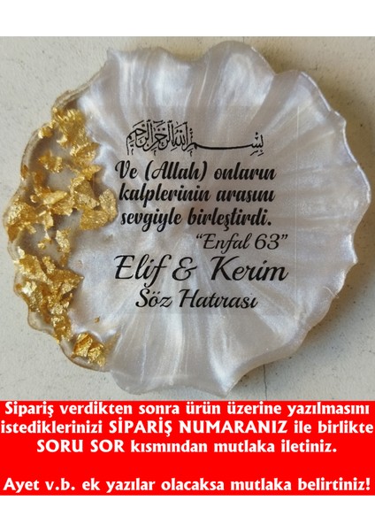 Epoksi Magnet Söz Nişan Nikah Kına Düğün Hediyeliği Kuran Hatırası Sünnet Mevlüt Hediyesi