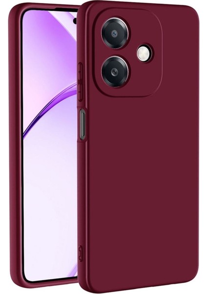 Oppo A3 Uyumlu Silikon Kılıf - Kamera Korumalı Esnek Pastel Renk Kapak - Mor