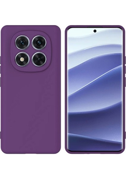 Poco X7 Uyumlu Silikon Kılıf - Kamera Korumalı Esnek Pastel Renk Kapak - Mor