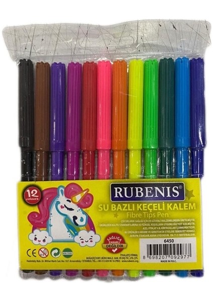 Rubenis Keçeli Kalem 12LI - 2 Paket