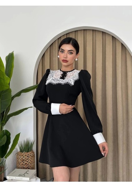 Parma Uzun Kollu Mini Boy Elbise