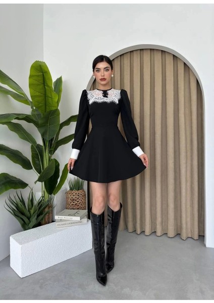 Parma Uzun Kollu Mini Boy Elbise