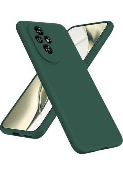 Honor 200 Pro Uyumlu Silikon Kılıf - Kamera Korumalı Esnek Pastel Renk Kapak - Yeşil