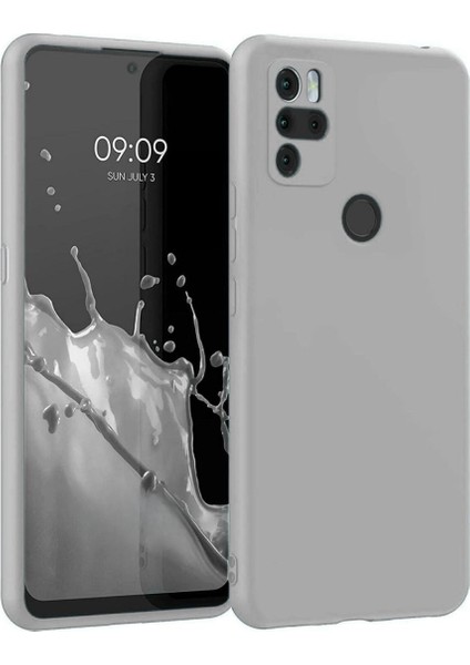 Omix X300 Uyumlu Silikon Kılıf - Kamera Korumalı Esnek Pastel Renk Kapak - Gri