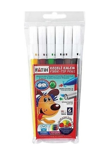 Keçeli Kalem 6lı - 2 Adet