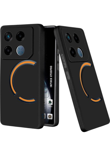 Infinix Gt 20 Pro Uyumlu Silikon Kılıf - Kamera Korumalı Esnek Pastel Renk Kapak - Siyah