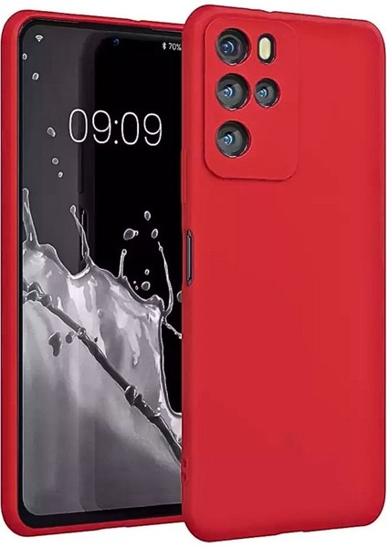 Omix X700 Uyumlu Silikon Kılıf - Kamera Korumalı Esnek Pastel Renk Kapak - Kırmızı