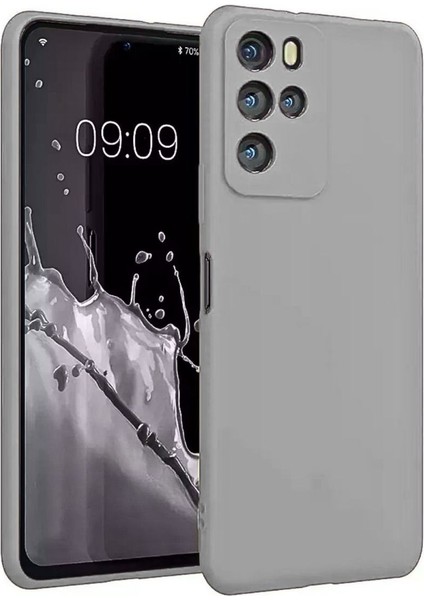 Omix X700 Uyumlu Silikon Kılıf - Kamera Korumalı Esnek Pastel Renk Kapak - Gri