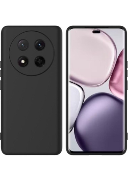 Honor X9C Uyumlu Silikon Kılıf - Kamera Korumalı Esnek Pastel Renk Kapak - Siyah