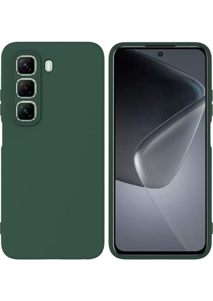Infinix Hot 50 Pro 4g Uyumlu Silikon Kılıf - Kamera Korumalı Esnek Pastel Renk Kapak - Yeşil
