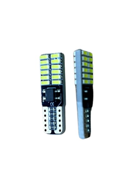 T10 24 Ledli Dipsiz Canbus Beyaz LED Park Plaka Tavan Aydınlatma Ledi ( 2 Adet )