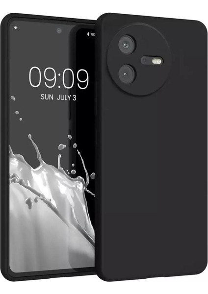 Casper Via A40 Uyumlu Silikon Kılıf - Kamera Korumalı Esnek Pastel Renk Kapak - Siyah