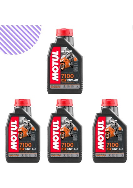 7100 10W40 Motorsiklet Yağı 4 Litre