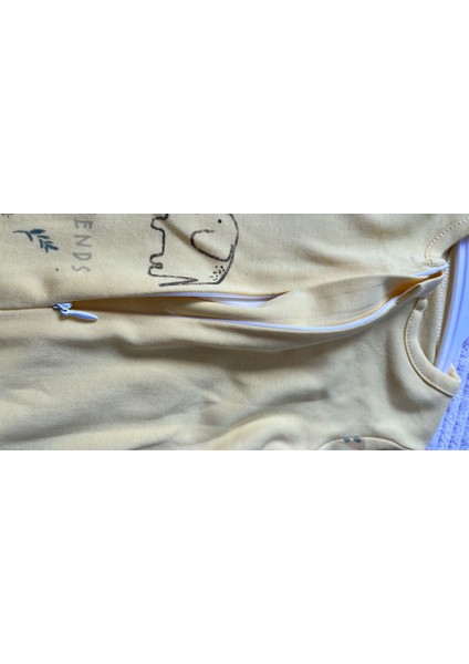 Pamuklu Bebek Tulumu Tavşan Desenli Uzun Kollu Yumuşak Fermuar Korumalı Tulum indirimleri