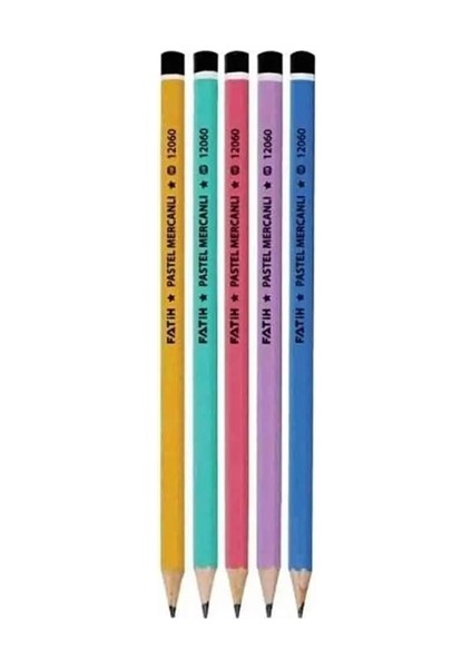 Kurşun Kalem Mercanlı Pastel - 10 Adet