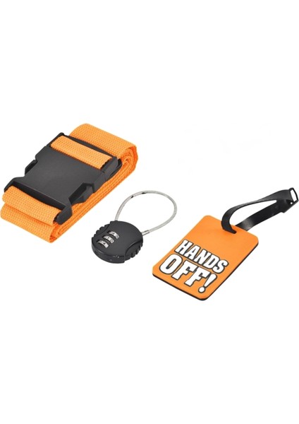 4'lü Valiz Seyahat Seti - Seyahat Bavul Seti - Seyahat Çanta Seti - Bagaj Aksesuar Seti - Isimlik, Valiz Kilidi, Valiz Kemeri ve Çantası Seti 4'lü indirimleri