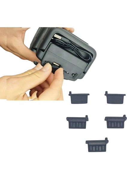USB Portlar ile Uyumlu Toz ve Kir Önleyici USB Soket Koruyucu Tıpa Slikon 5 Adet Siyah USB Tıpa Bilgisayar Lı Makina USB Tıpa