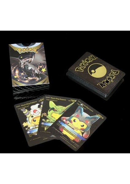 Pokemon Oyun Kartı Metalik Siyah Deste