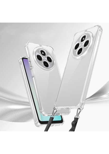 Xiaomi Redmi 14C 4g Uyumlu Kılıf Airbagli Takılabilir Askı Aparatlı Zore Snap Silikon Kapak
