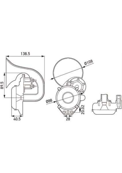12V-24V HAVALI KORNA EĞRİ (JERICHO) 115 dB 400 HZ modelleri