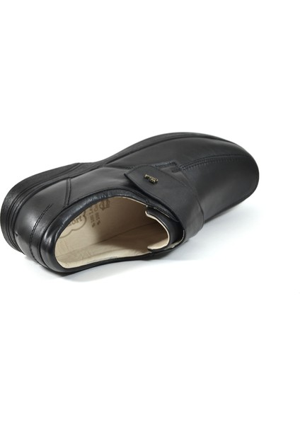 7501 Siyah Deri Cırtlı Ortopedik Erkek Ayakkabı fırsatları