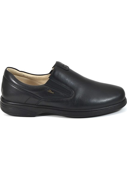 7500 Siyah Deri Ortopedik Erkek Ayakkabı