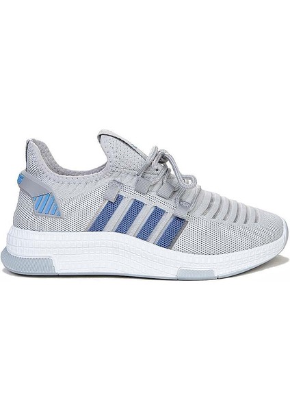 Gri Mavi Renk Hafif Rahat Unisex Sneaker Yürüyüş Ayakkabısı