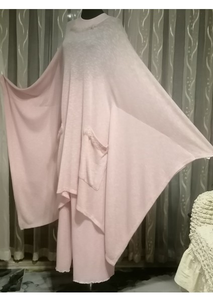 Pembe Merserize Tesettür Takım