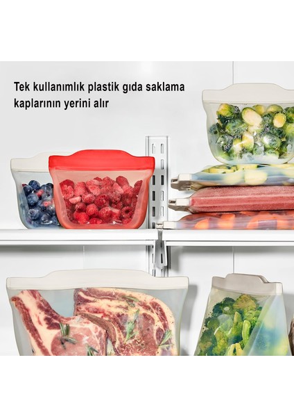 Silikon Yeniden Kullanılabilir Çanta – 946 ml