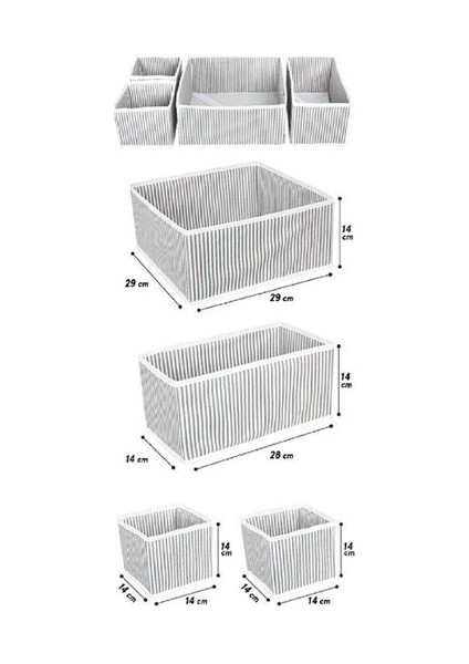 Çekmece Düzenleme Kutu Seti Organizer 4lü Set