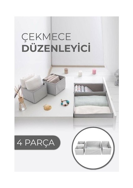Çekmece Düzenleme Kutu Seti Organizer 4lü Set fırsatları