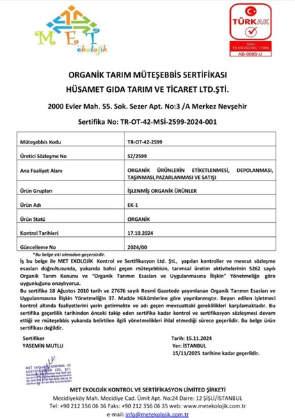 Organik Kırmızı Mercimek Unu