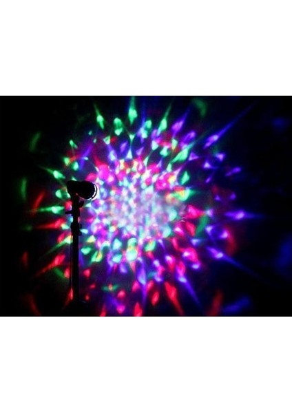 Renkli LED Döner Başlıklı Disko Ampulü
