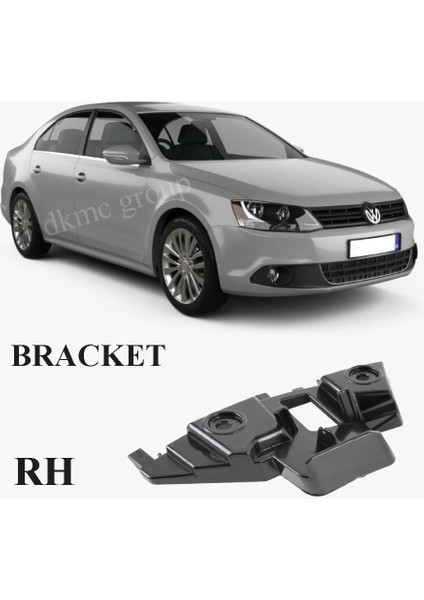 JETTA ÖN TAMPON BAĞLANTI UÇ BRAKETİ SAĞ 2011 2012 2013 2014 MODELLERE UYUMLU