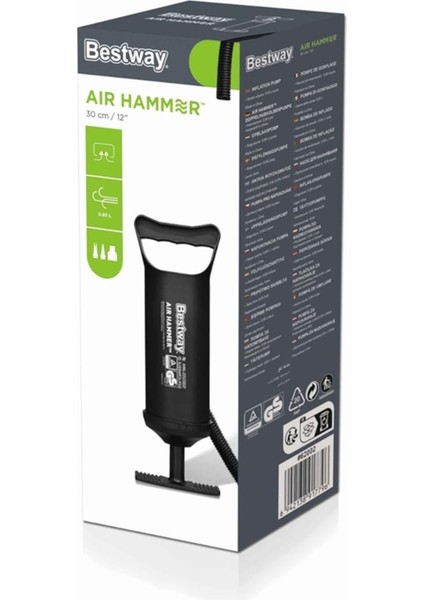 El Pompası - Hava Pompası - Tutmalı El Pompası - Şişirme Pompası - Şişme Ürünler Hava Pompası - Air Hammer 30 Cm.
