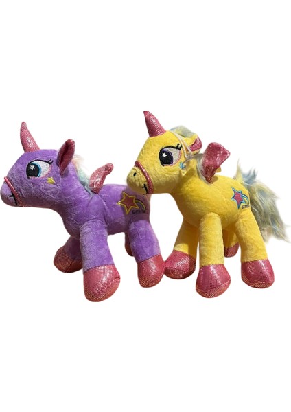 2 Adet Peluş Pony At Unicorn Sevimli At