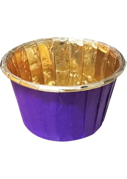 Cup Cake | Sufle Kapsülü | Muffin Kapsülü Mor Asetatlı 25 Adet (50X39mm) fiyatları