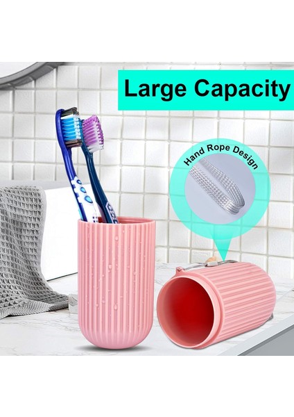 4'lü Set Seyahat Saklama Kabı - Diş Fırçalık - Organizer Banyo Kutusu - Makyaj Kutusu - Gözlük Kutusu - Travel Organizer - Seyahat Kutusu