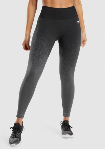 Adapt Ombre Seamless Siyah Tayt