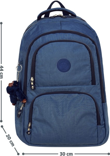 Krinkıl Kumaş Hafif Sırt Çantası - Okul/günlük Kullanıma Uygun , Su Geçirmez , Çok Bölmeli fiyatları