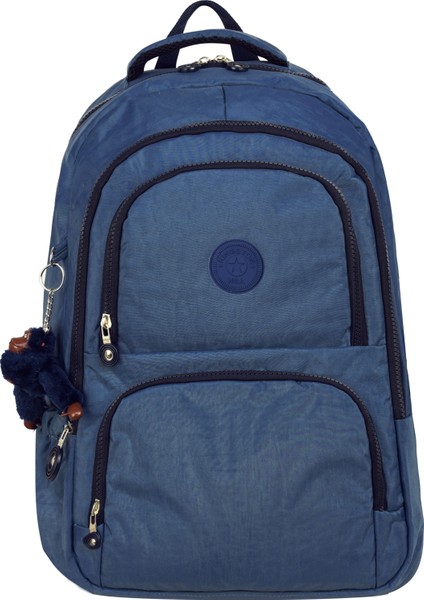 Krinkıl Kumaş Hafif Sırt Çantası - Okul/günlük Kullanıma Uygun , Su Geçirmez , Çok Bölmeli