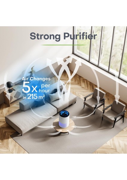 Hava Temizleyici,air Purifier Hepa H13 Filtre, 3 Filtre Kademesi, %99,97 Filtre Performansı modelleri