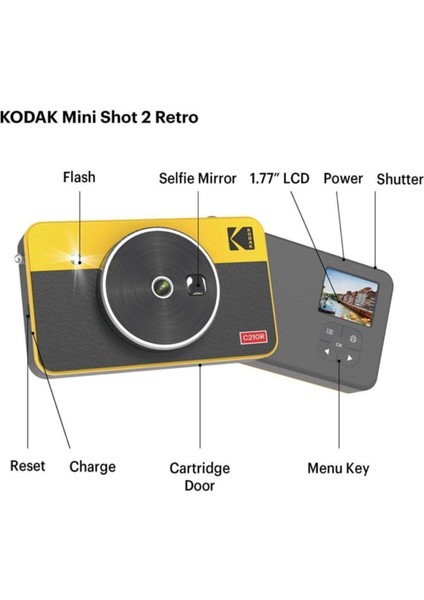 Mini Shot 2 Retro Anında Kamera ve Fotoğraf Yazıcısı indirimleri