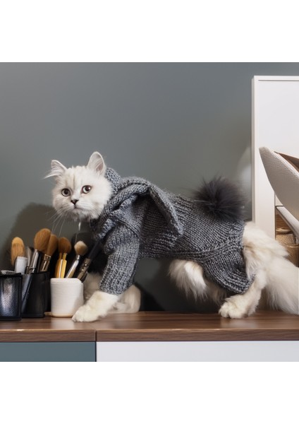 Kedi Köpek Için Gri Işıltılı Tavşan Kostümlü Tulum fırsatları