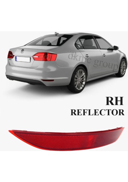 JETTA 2011-2014 MODEL ARASI UYUMLU SAĞ YOLCU TARAFI ARKA TAMPON REFLEKTÖRÜ