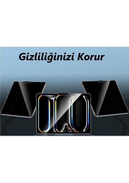 Tcl 10 Tab Max 10.3" Hayalet Nano Privacy Gizlilik Filtreli Esnek Cam Ekran Koruyucu Film