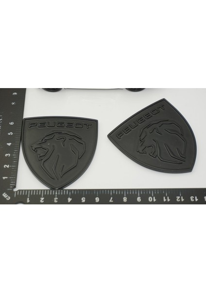 Peugeot Yeni Mat Siyah Çamurluk Abs Logo Arma Seti fiyatları